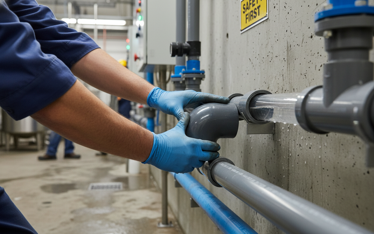 Premium PVCu Elbow 90° Plain Metric Fitting - Lightweight, Corrosion Resistant, Potable Water Compliant