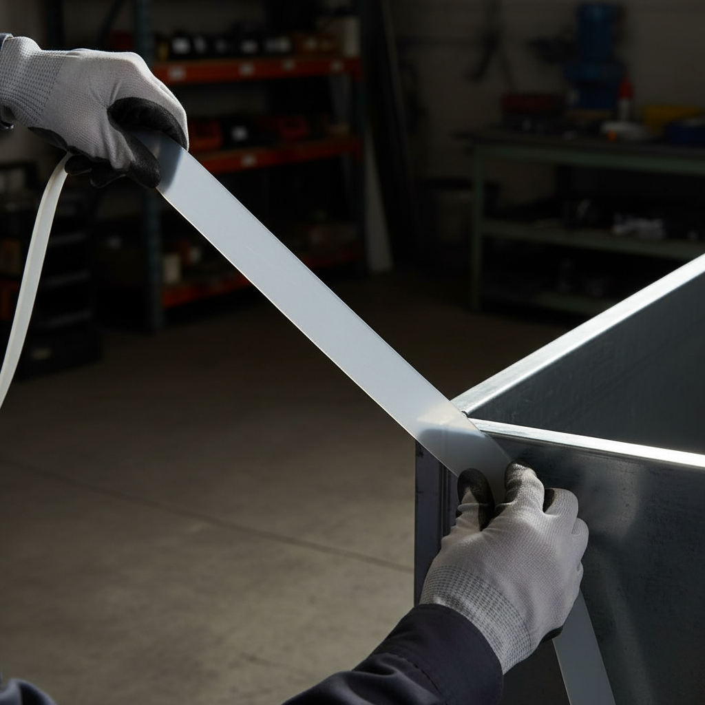 Premium Silicone Rubber Strip 60° Shore - Translucent, Durable, Versatile Usage - High-Quality Professional Grade for Industrial and Commercial App...