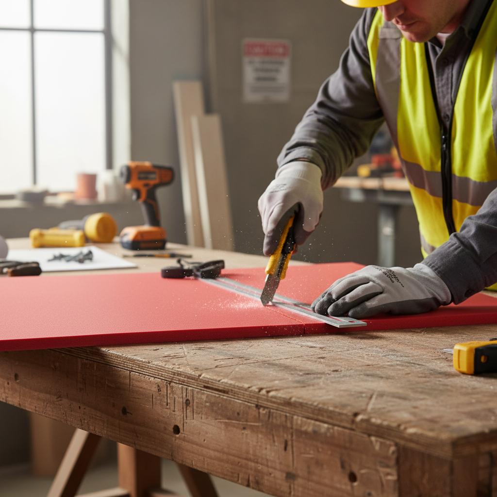 Premium Heavy Duty Foam PVC Traffic Red Sheet with High Chemical Resistance and Mechanical Properties