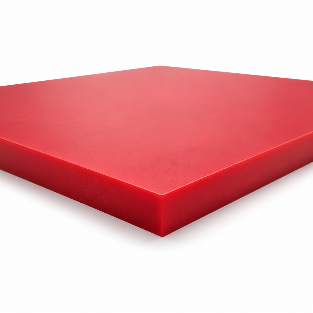 High Molecular Weight Polyethylene Red Sheet for Food Processing 10mm to 25mm thick