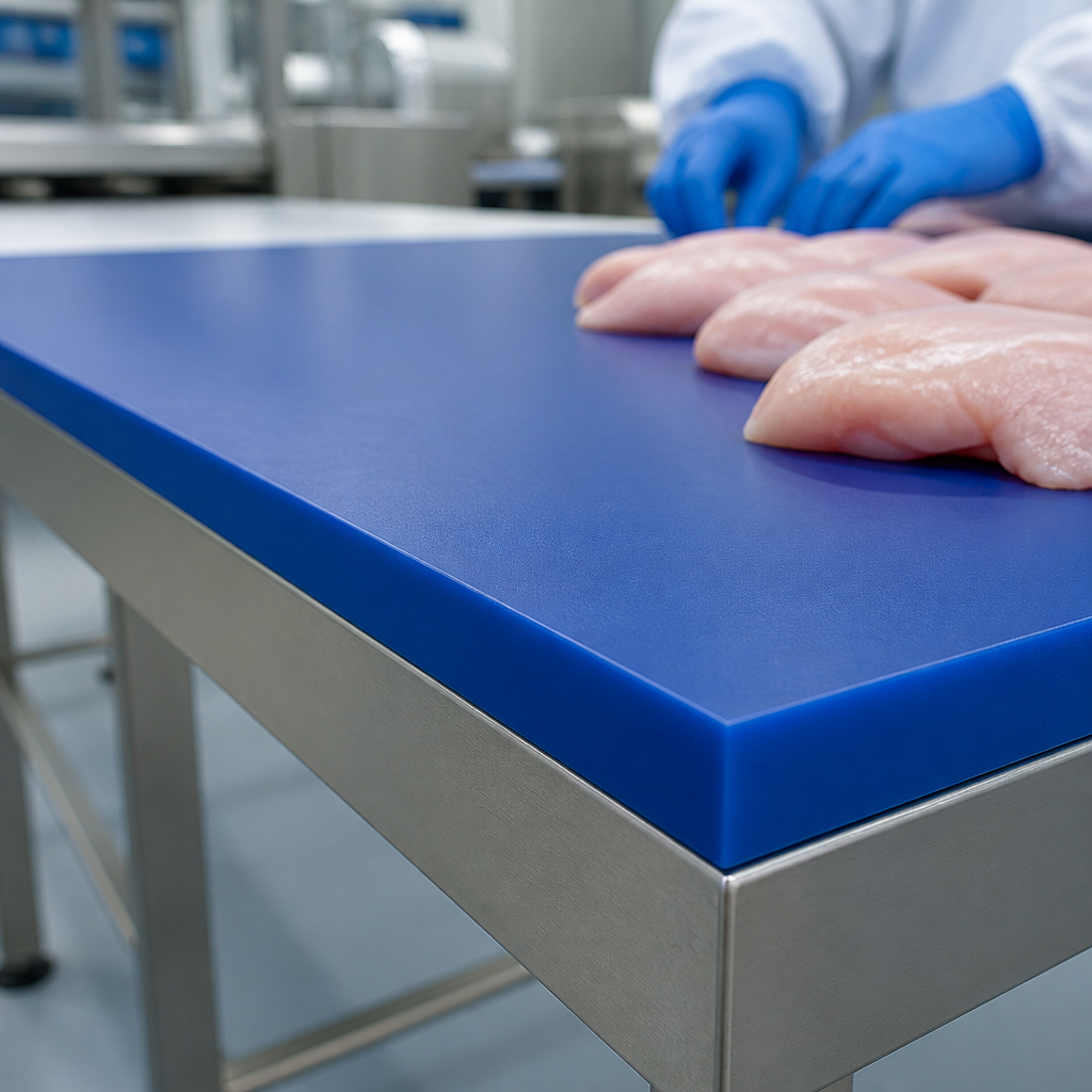 High Molecular Weight Polyethylene PE500 Sheet for Food Processing 10mm to 25mm thick