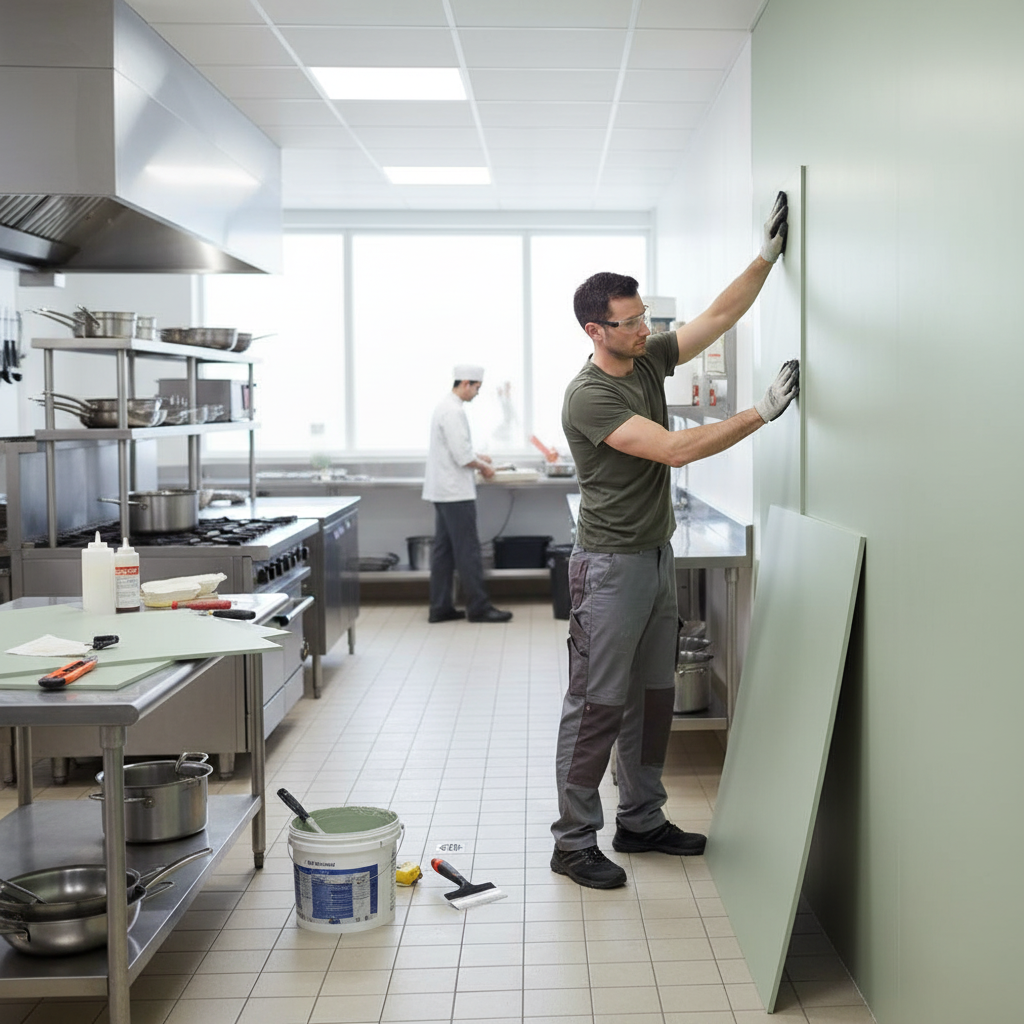 Premium Hygienic Cladding Sheet in Avocado Color - High Chemical Resistance, Easy Installation & Low Maintenance