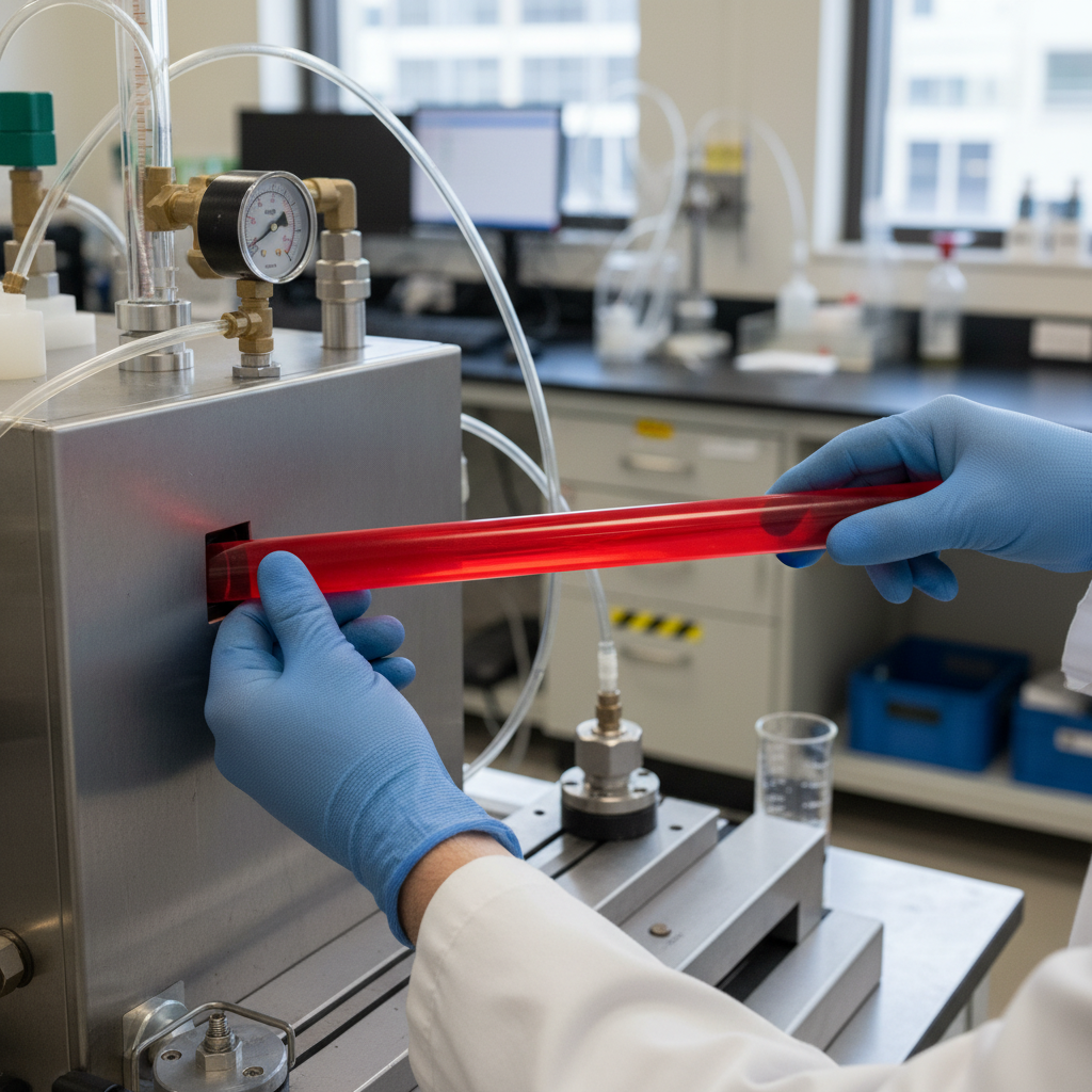 Premium Acrylic Extruded Fluoracryl Red Rod for High Luminance and Light Diffusion in Displays and Lighting Applications