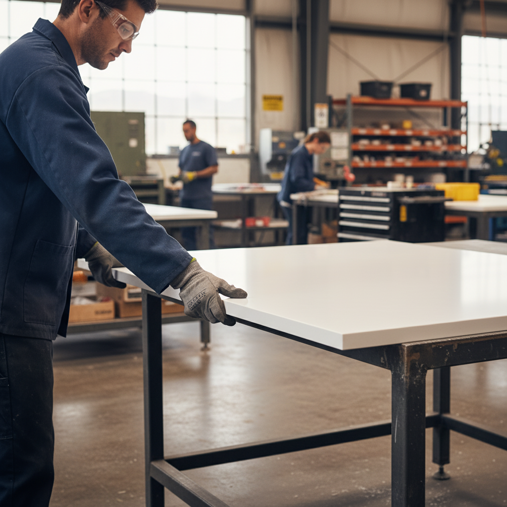 Premium Solid Surface Material - Designer White, Durable and Hygienic for Interior and Exterior Applications