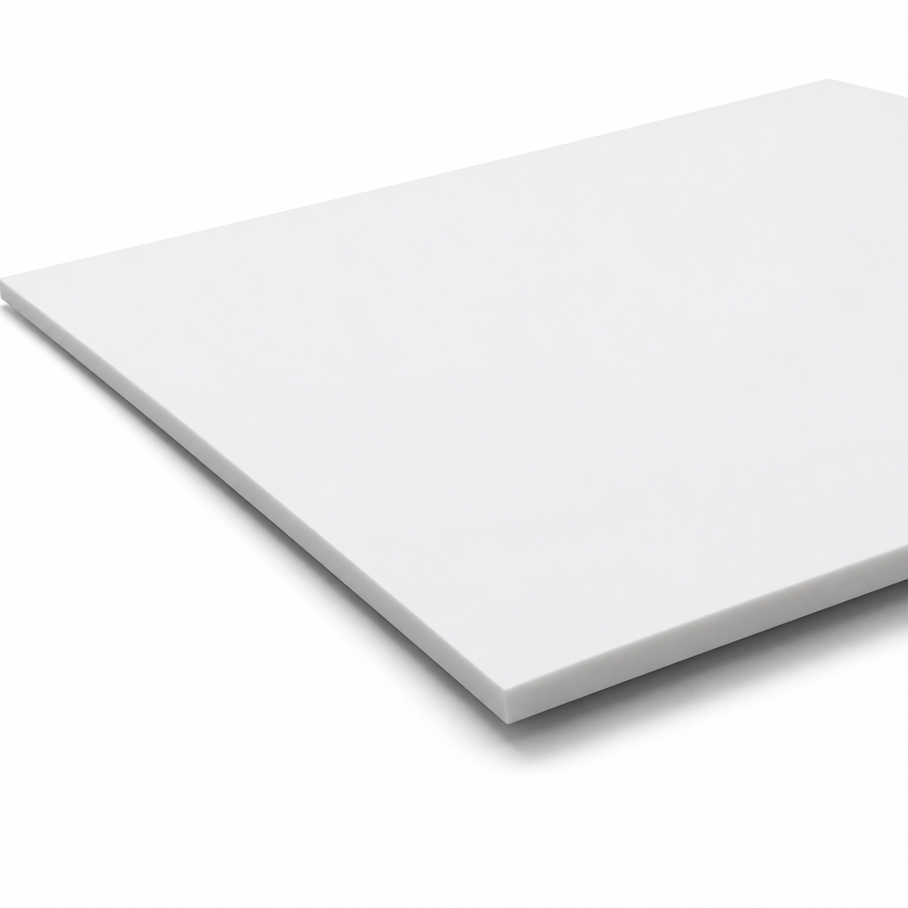 Unplasticised PolyVinylChloride White Sheet 2mm to 2.5mm thick for Signage & protective barriers