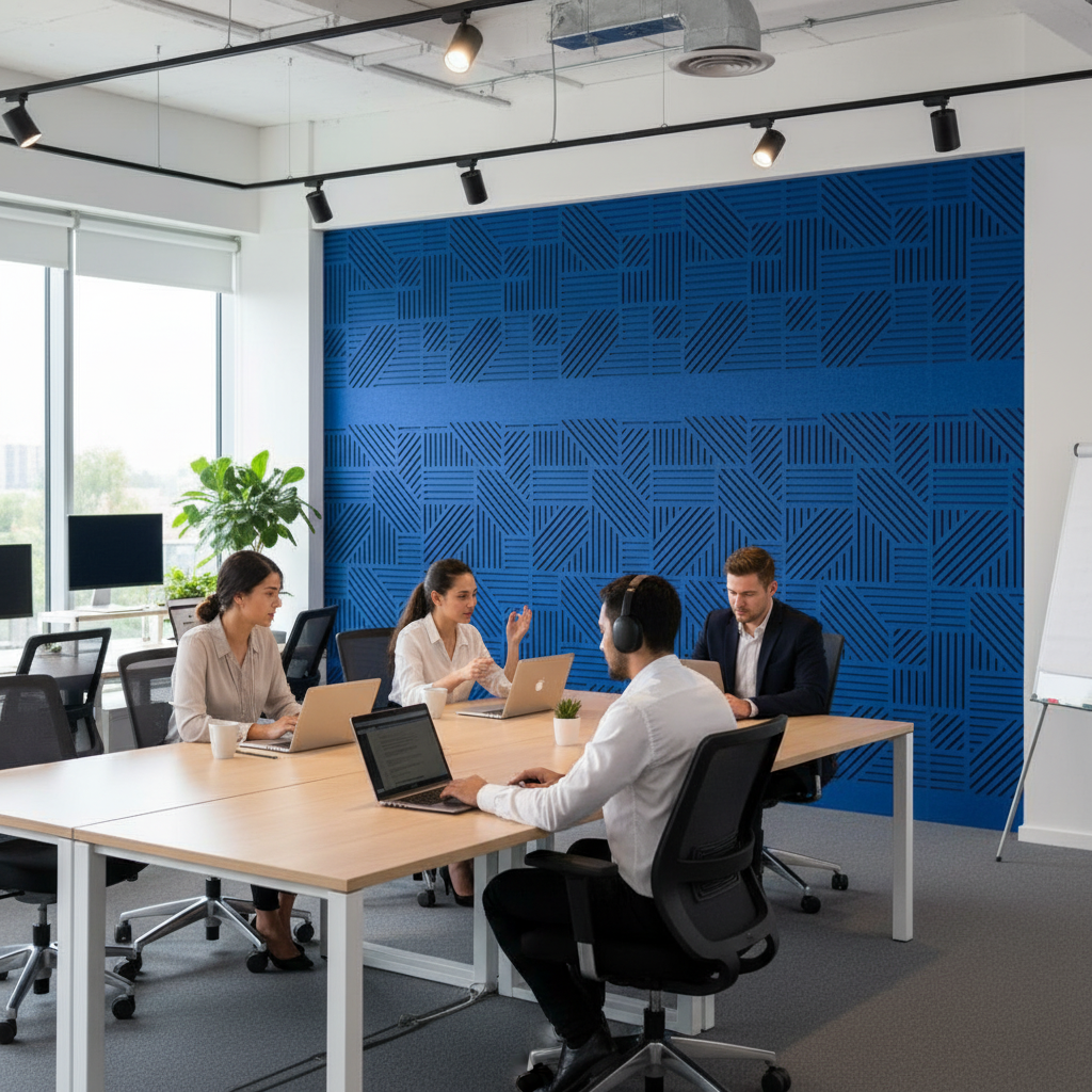 Premium 100% Recycled PET Felt Acoustic Panel Pack - 9mm Thick, Sustainable Sound Absorption with Customizable Design