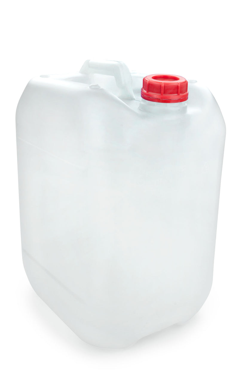 UN Approved Stackable Plastic Jerrycan – Secure & Tamper Evident (White, Blue, Black)