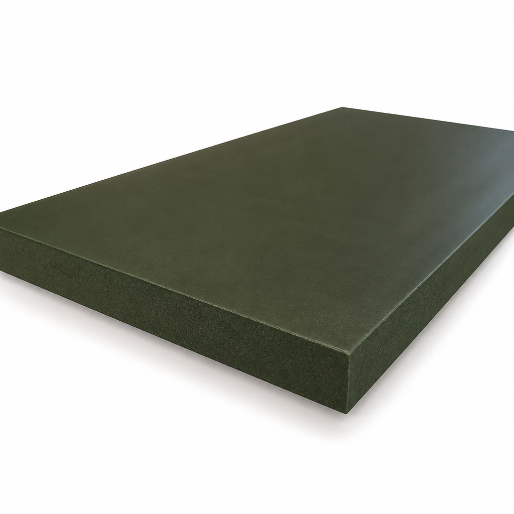 Cast Polyamide 6 Oil-Filled Sheet in Green for Industrial Applications 40mm to 60mm thick - Sheet in use