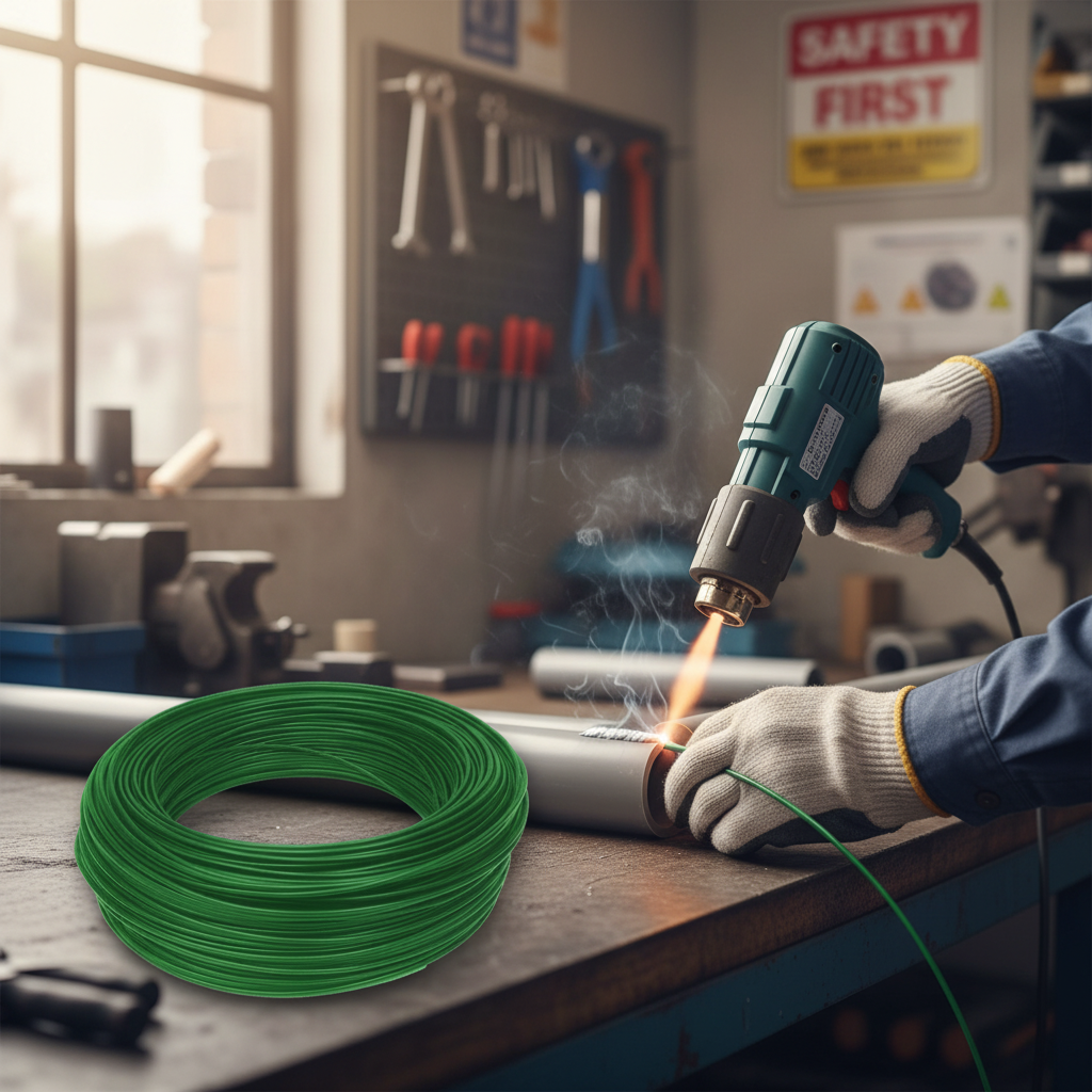 Premium Heavy Duty HDPE Welding Rod Dark Green for Plastic Repair and Fabrication