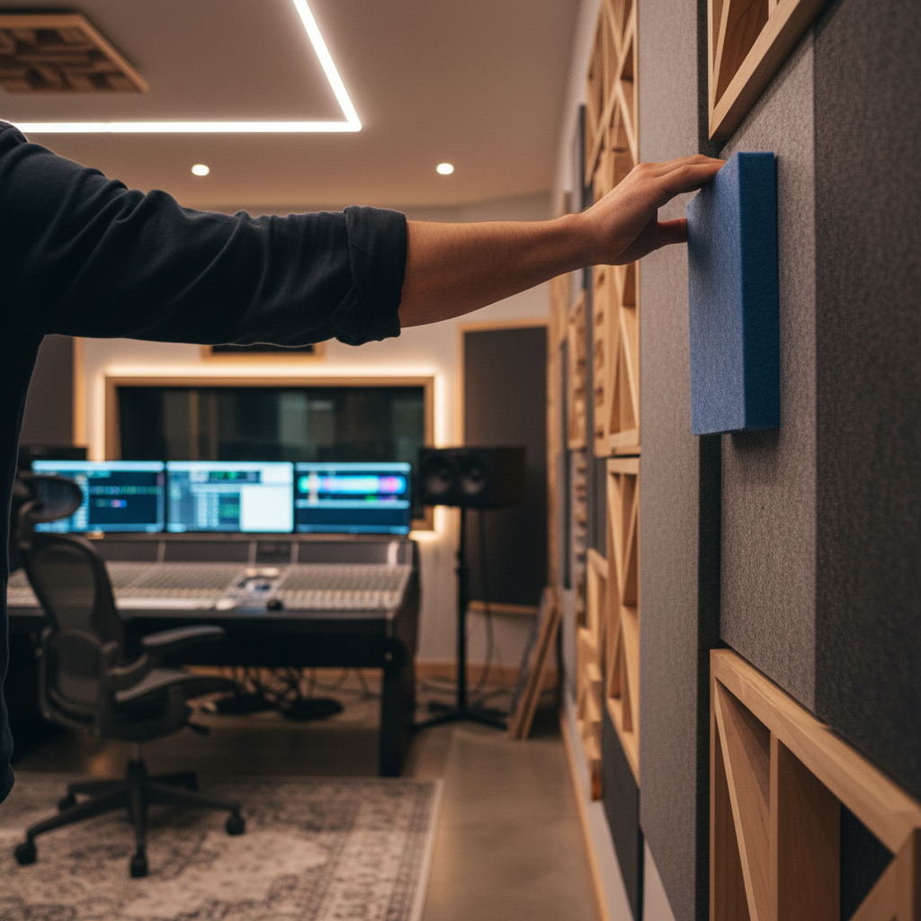 Premium PET Felt Acoustic Panel in Lagoon Blue - Eco-Friendly, Fire Retardant, High-Performance Sound Absorption for Offices and Studios