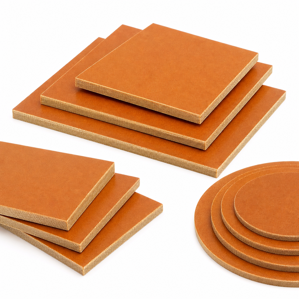 Phenolic Cotton Brown Sheet 1mm to 5mm thick for Wear pads & insulation