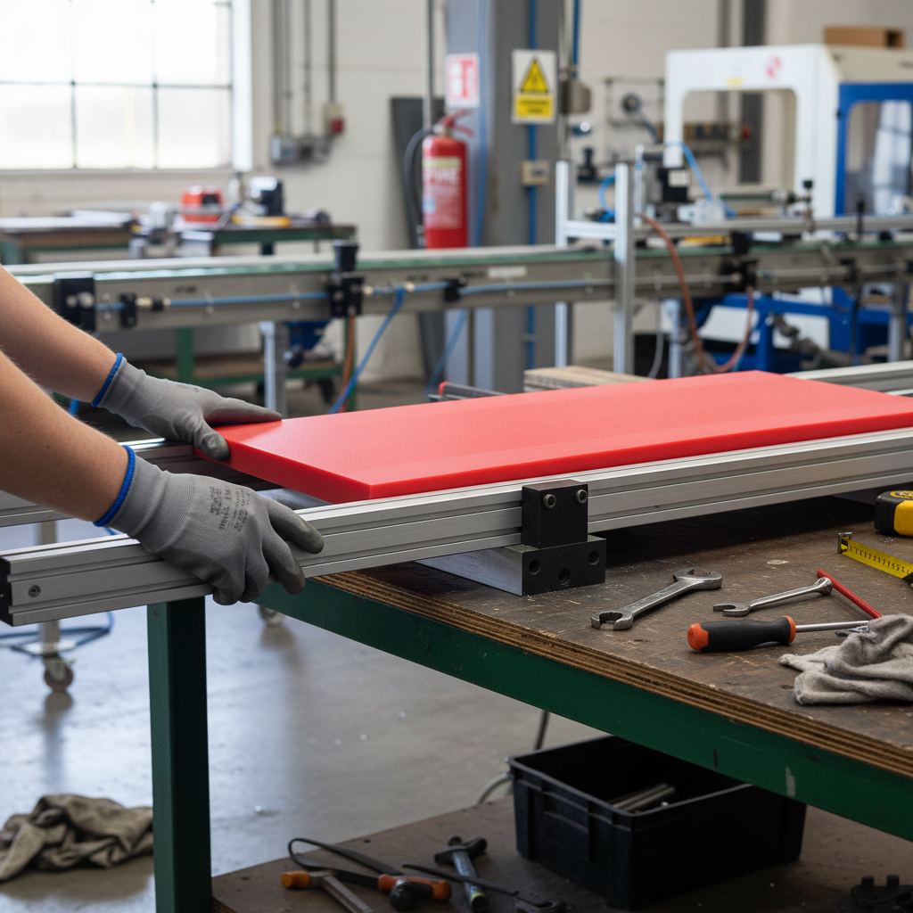 Premium High-Performance Pressed and Planed Red Polyethylene Sheet with Excellent Chemical Resistance and Impact Strength