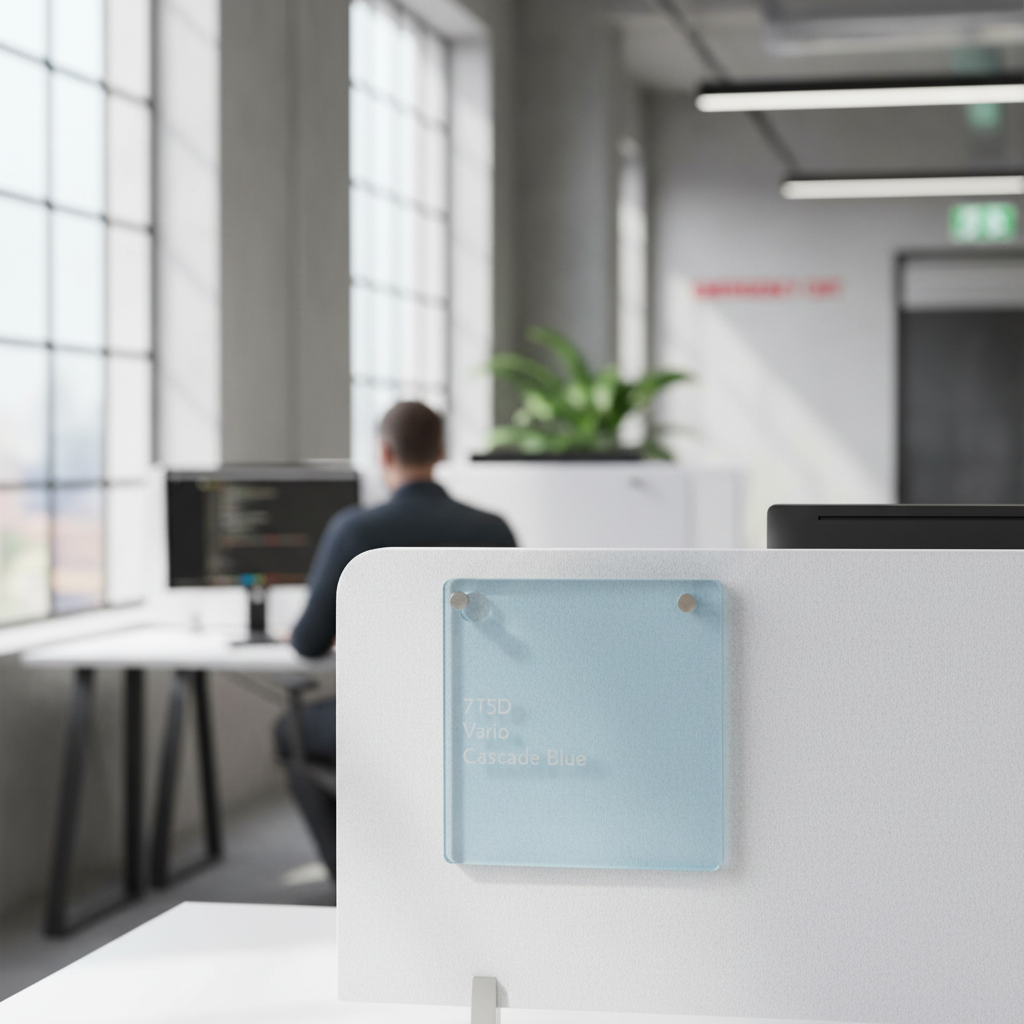 Premium High-Performance Acrylic Sheet in Cascade Blue - Durable, Versatile, and Perfect for Interior Design and Signage