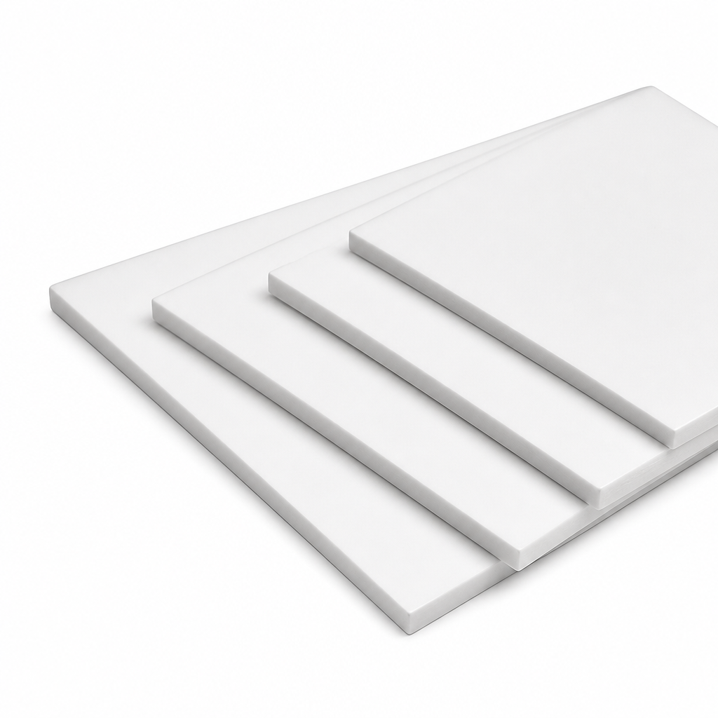 Unplasticised PolyVinylChloride White Sheet 3mm to 12mm thick for Partitioning & safety shields