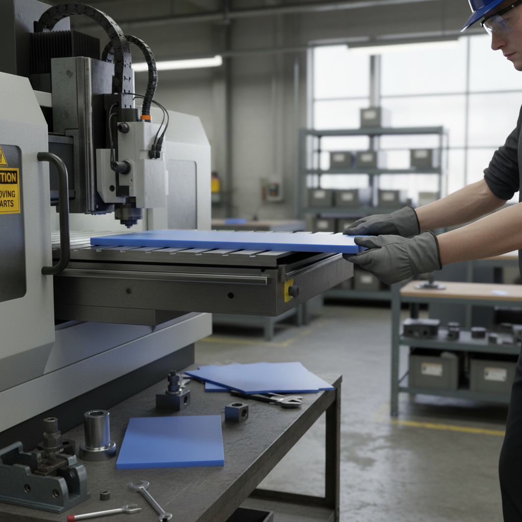 Premium High-Performance 10% PE Filled Light Blue Acetal C Sheet for Engineering Applications
