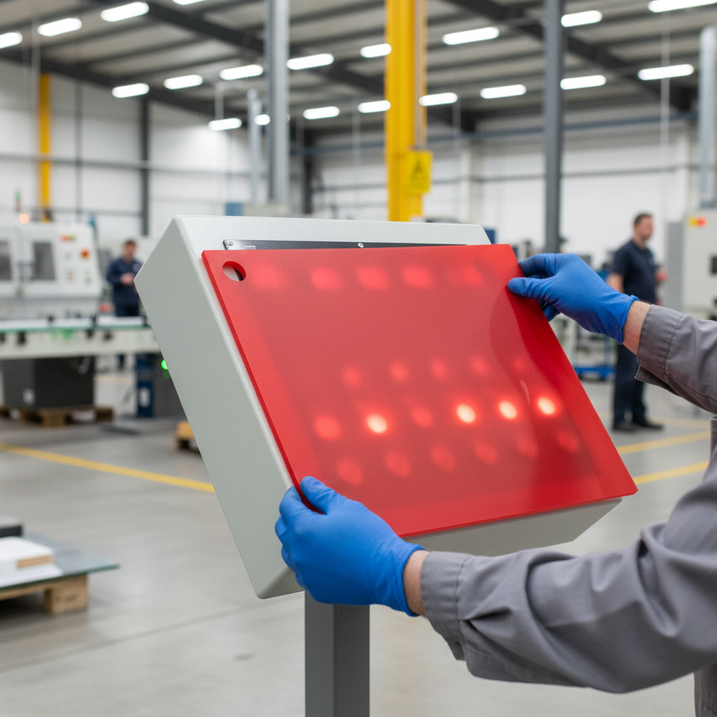 Premium Frosted Acrylic Sheet in Chilli Red - High-Performance, Durable, and Versatile for Interior Design and Signage