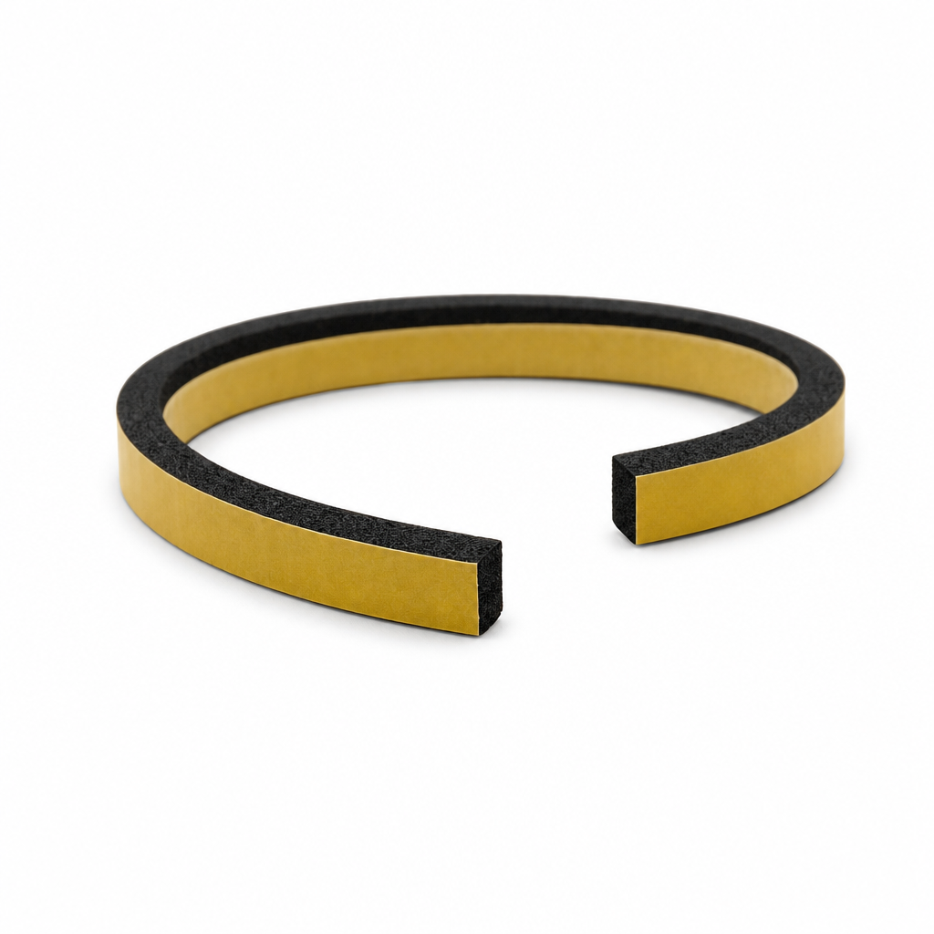 Adhesive Backed Expanded Neoprene Strip 12mm x 6mm – 6m Roll