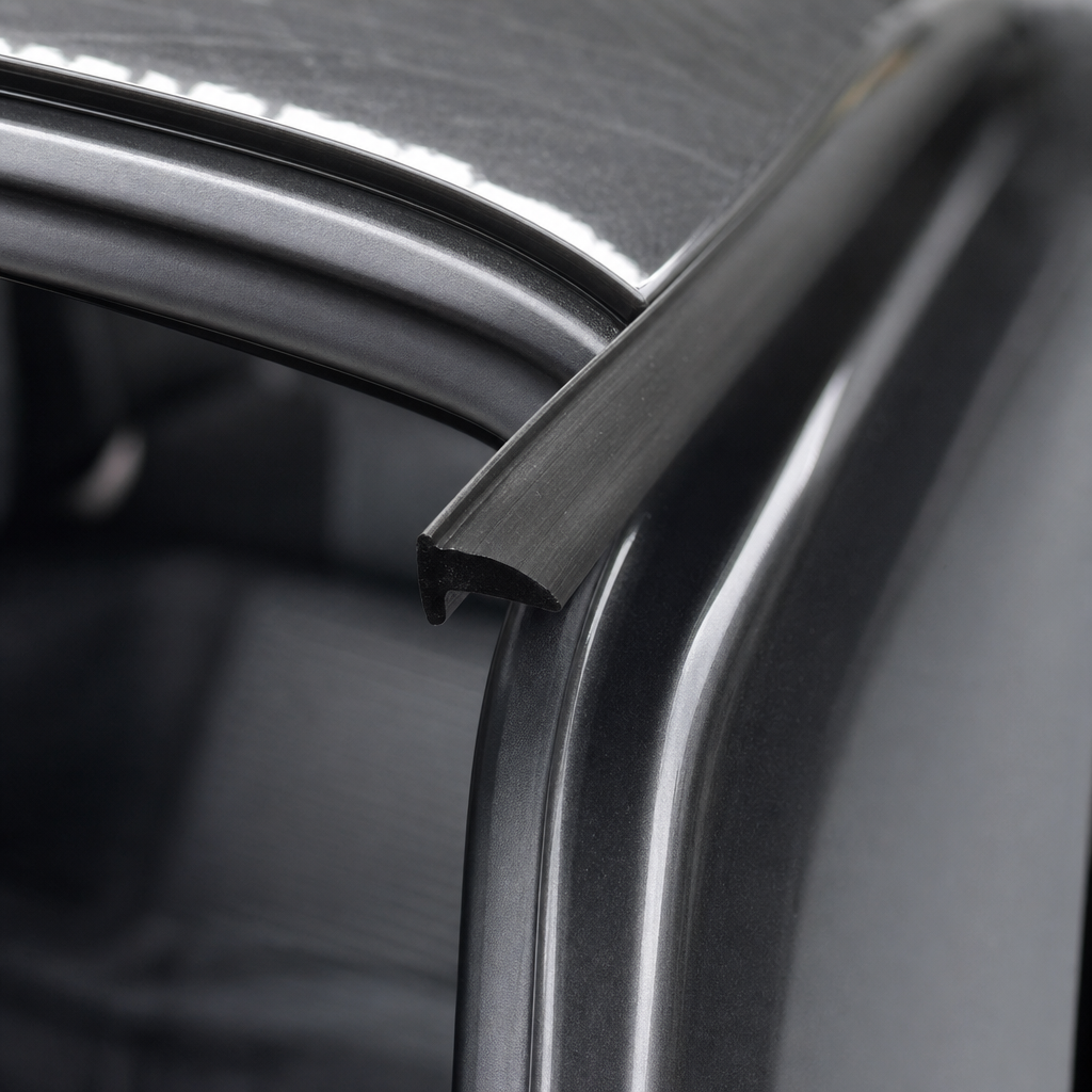 Rubber Flipper Section Seal 17.8mm x 7.9mm – Per Metre