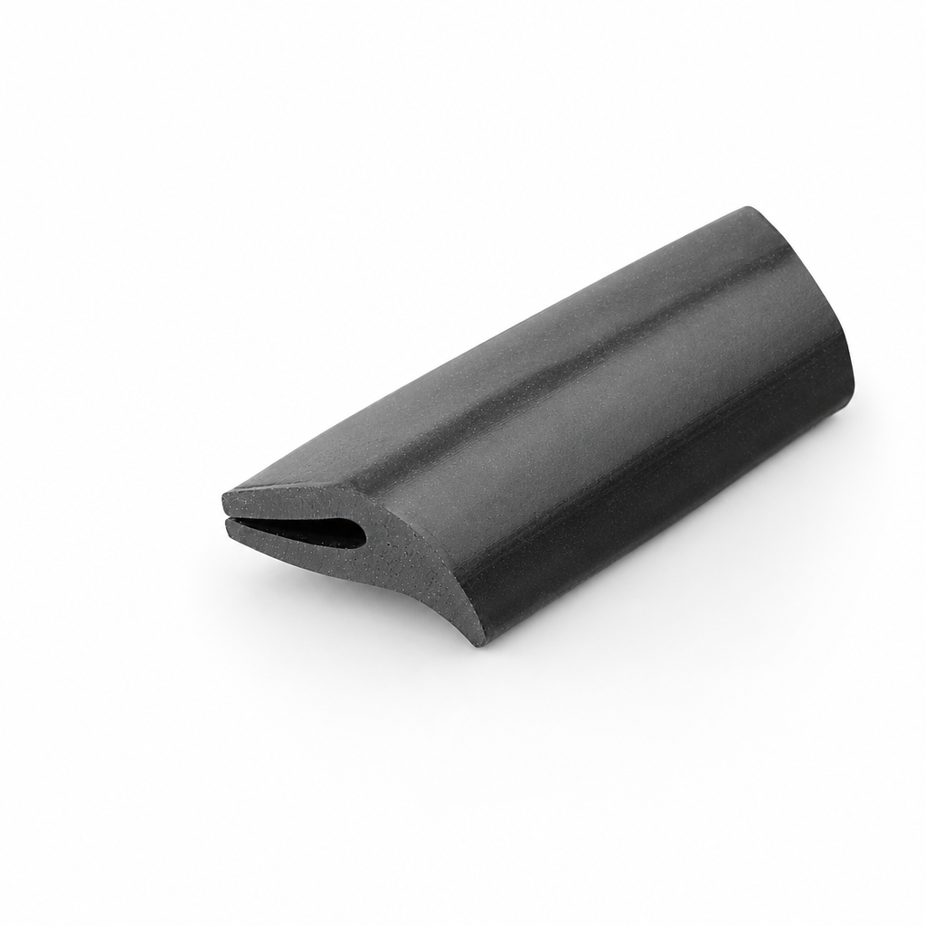Rubber U Channel With Lip 18mm x 6mm – Per Metre