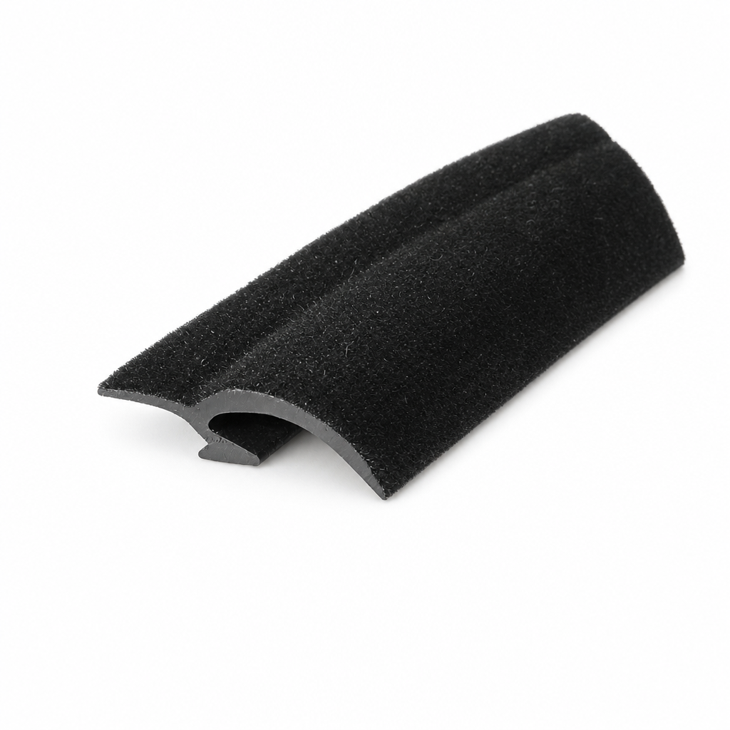 Flocked Rubber Waist Strip Seal 25.5mm x 8mm – Per Metre