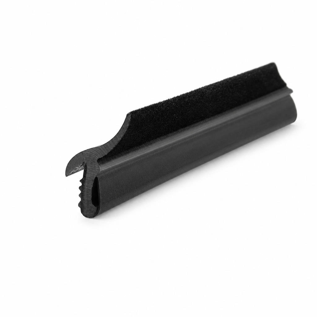 Flocked Rubber Window Seal 11.8mm x 11mm – Per Metre