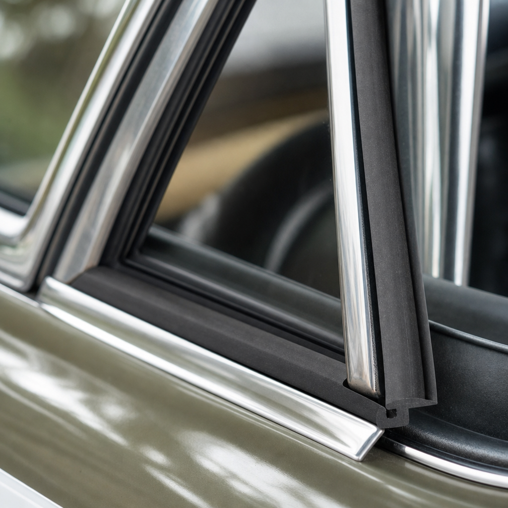 Upright Seal for Front Quarterlight 17mm x 11.3mm – Per Metre