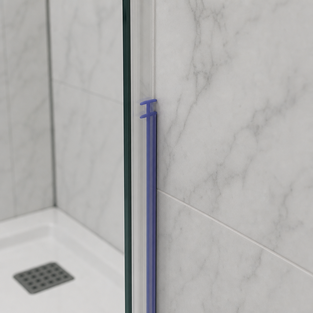 Bifold Channel T Shower Seal for 23-28mm Gap – 5mm Width