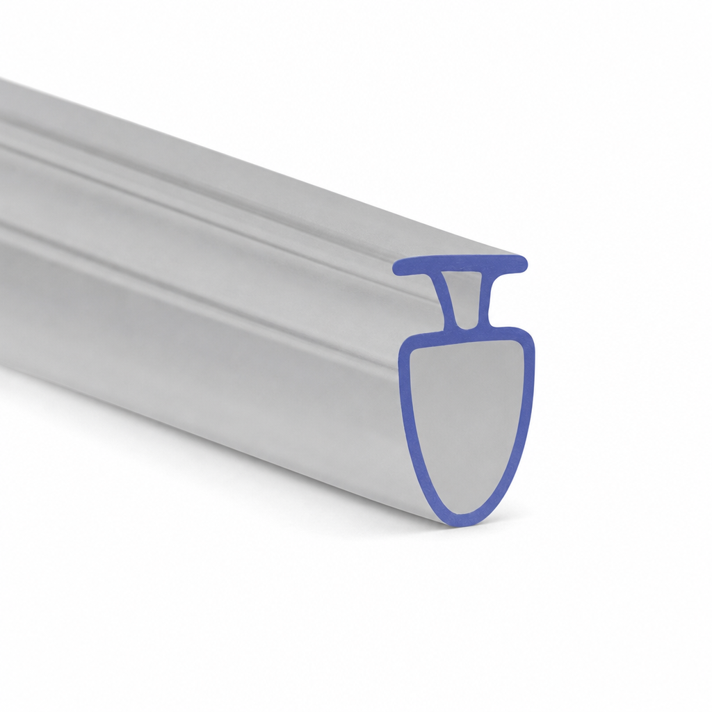 Bifold Channel T Shower Seal – 7mm Channel, Seals 3-8mm Gap