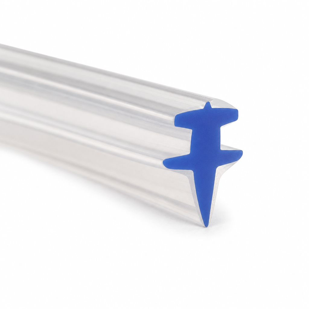 Bifold Channel T Shower Seal – Fits 5-7mm Wide Channels