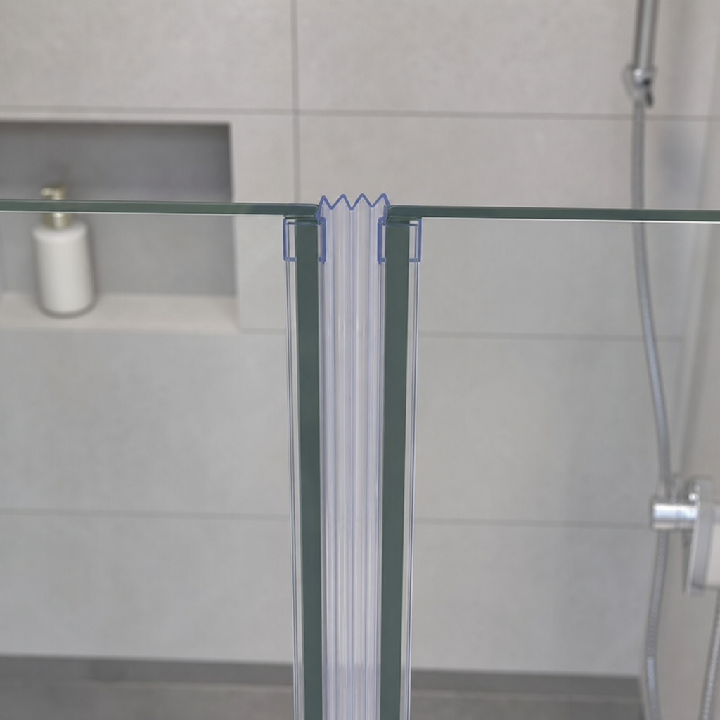 Bifold Channel T Shower Seal for 8-10mm Glass – 40mm Gap