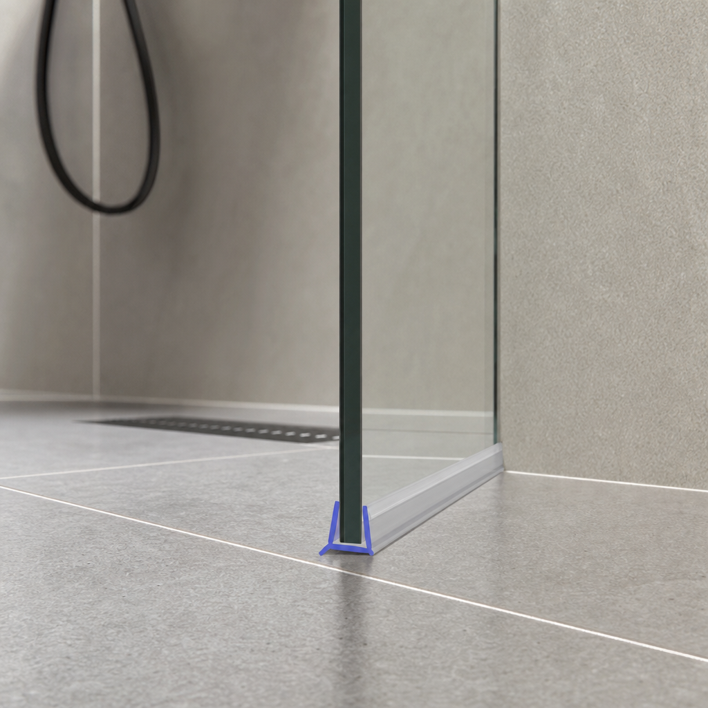 Bifold Channel T Shower Seal for 4-6mm Glass – Seals 1-3mm Gap