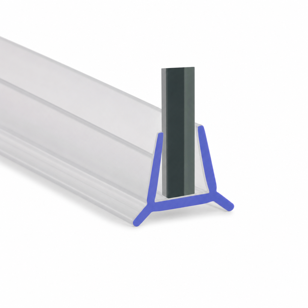Bifold Channel T Shower Seal for 4-6mm Glass – Seals 1-3mm Gap