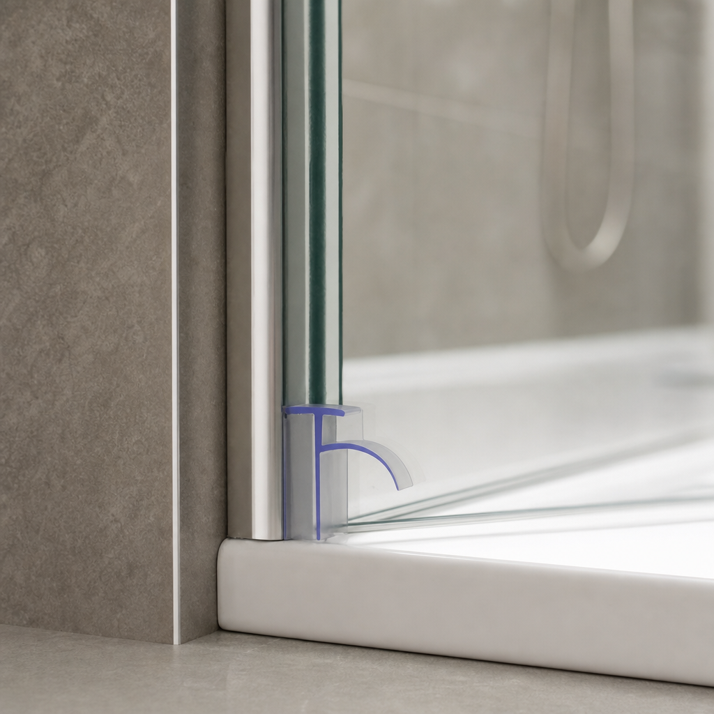 Bifold Channel T Shower Seal for 6mm Channel – Seals 7-12mm Gap