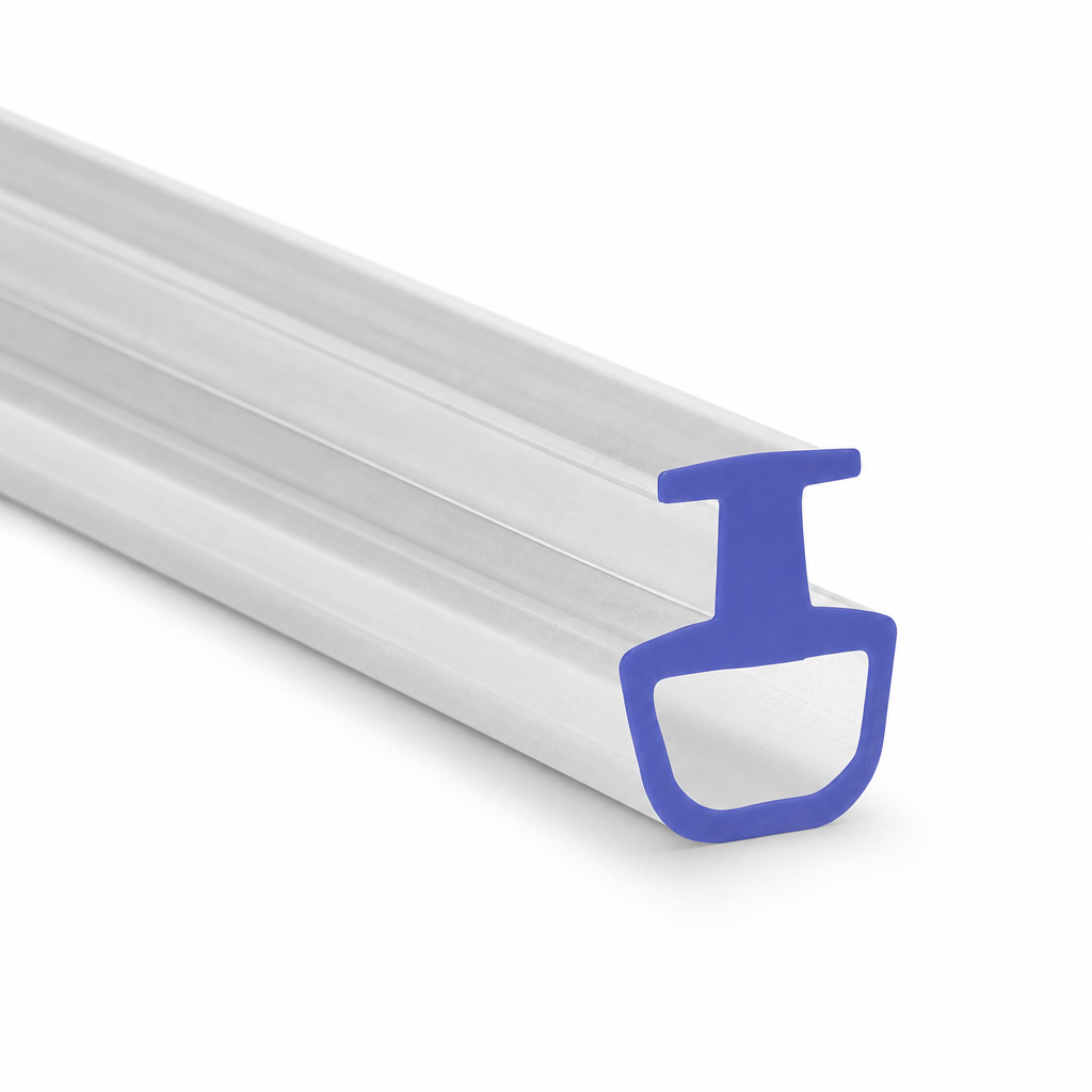 Bifold Channel T Shower Seal – 7mm Channel, 5-10mm Gap