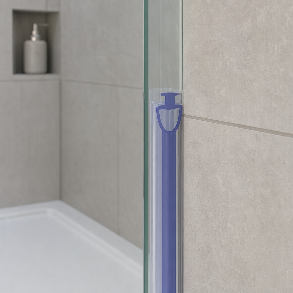 Bifold Channel T Shower Seal for 8mm Channel – Seals 8-13mm Gap
