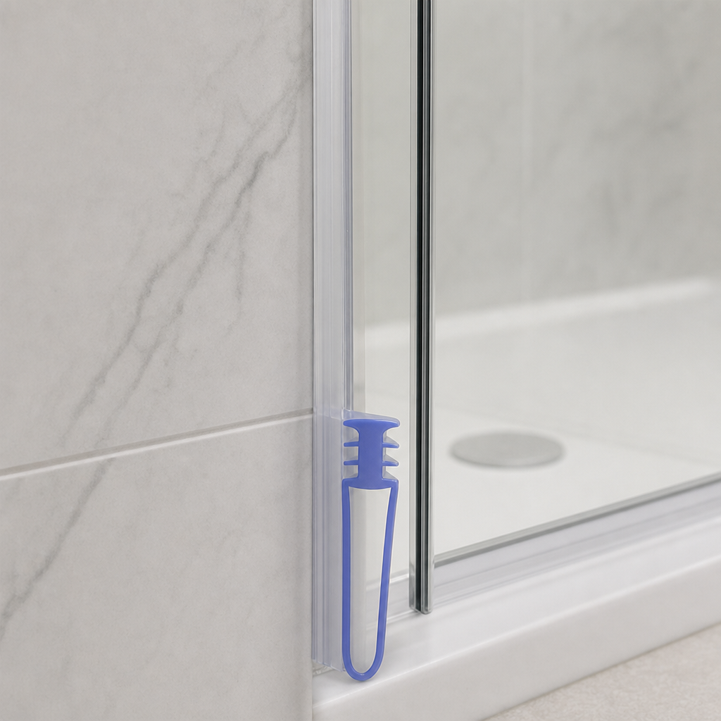 Bifold Channel T Shower Seal – 8mm Channel, Seals 15-20mm Gap