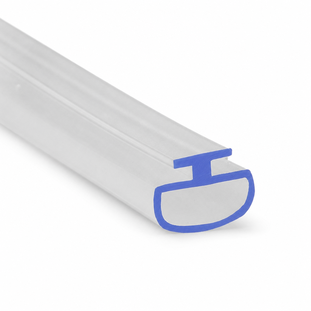 Bifold Channel T Shower Seal for 6mm Channel – Seals 4-9mm Gap
