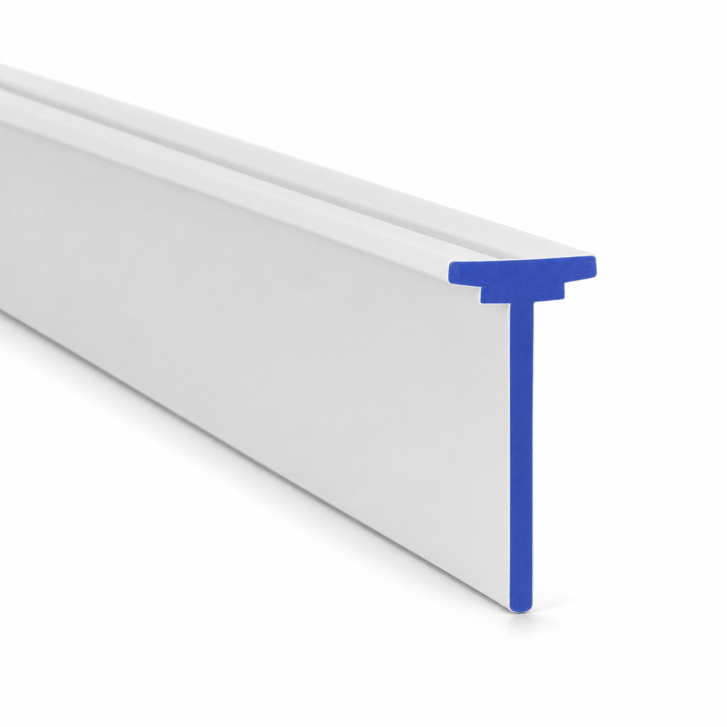 Bifold Channel T Shower Seal – 8.5mm Wide for 25-30mm Gap