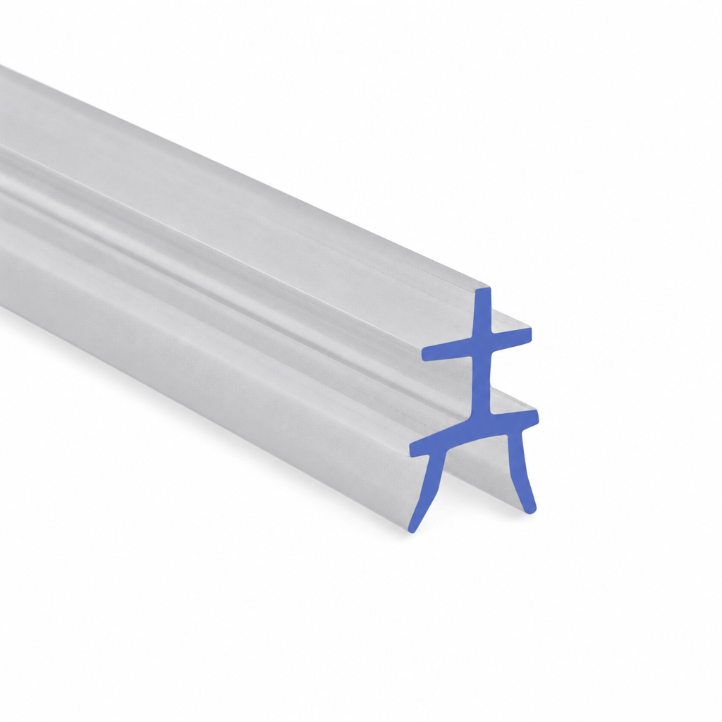 Bifold Channel T Shower Seal for 6mm Channel – Seals 4-9mm G – BIF072