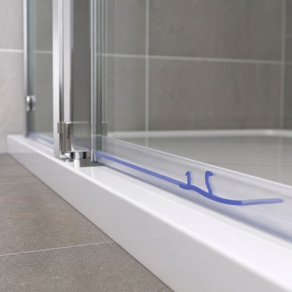 Bifold Channel T Shower Seal – 25mm Gap, Clear, 900mm/2000mm – BIF081