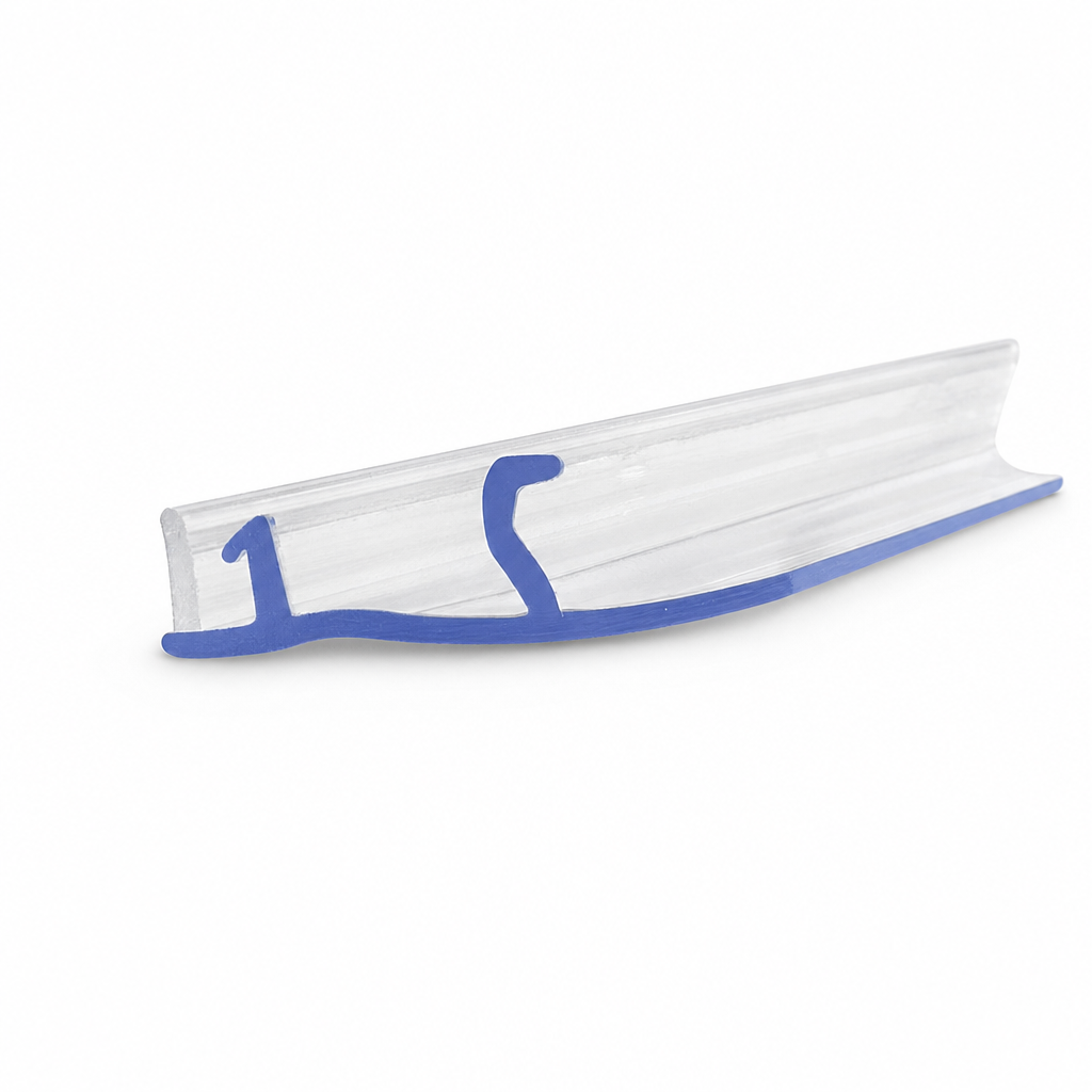 Bifold Channel T Shower Seal – 25mm Gap, Clear, 900mm/2000mm – BIF081