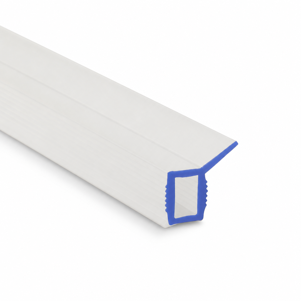 Bifold Channel T Shower Seal for 3-5mm Recess – Clear