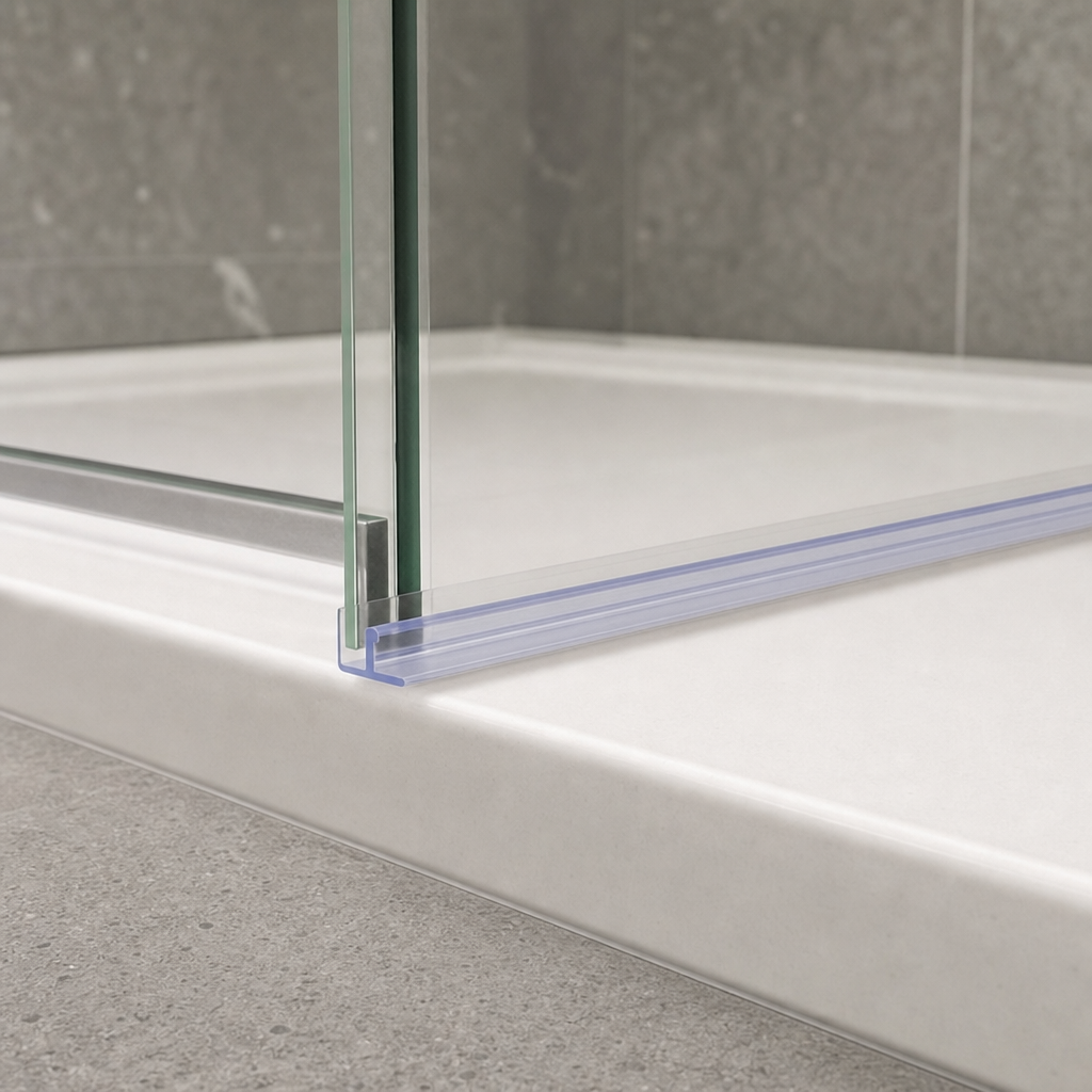 Bifold Channel T Shower Seal – Rigid PVC, 900mm & 2000mm