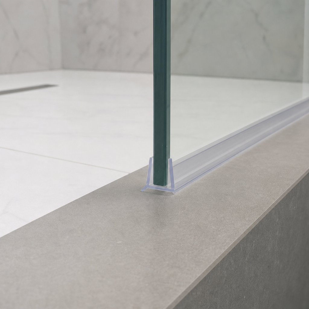 Bifold Channel T Shower Seal for 8-10mm Glass – Seals 1-4mm Gap