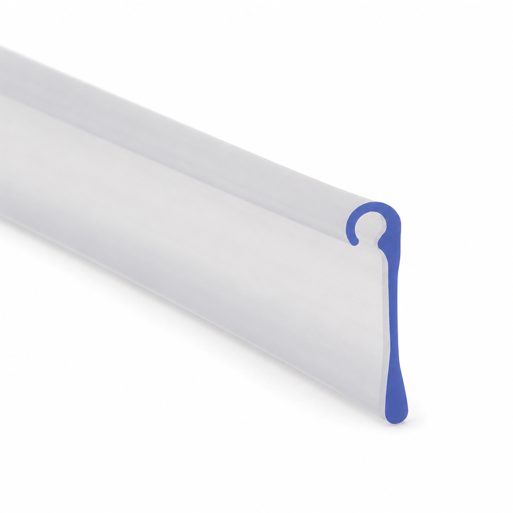Bifold Channel T Shower Seal – Rigid PVC, 900mm & 2000mm Options