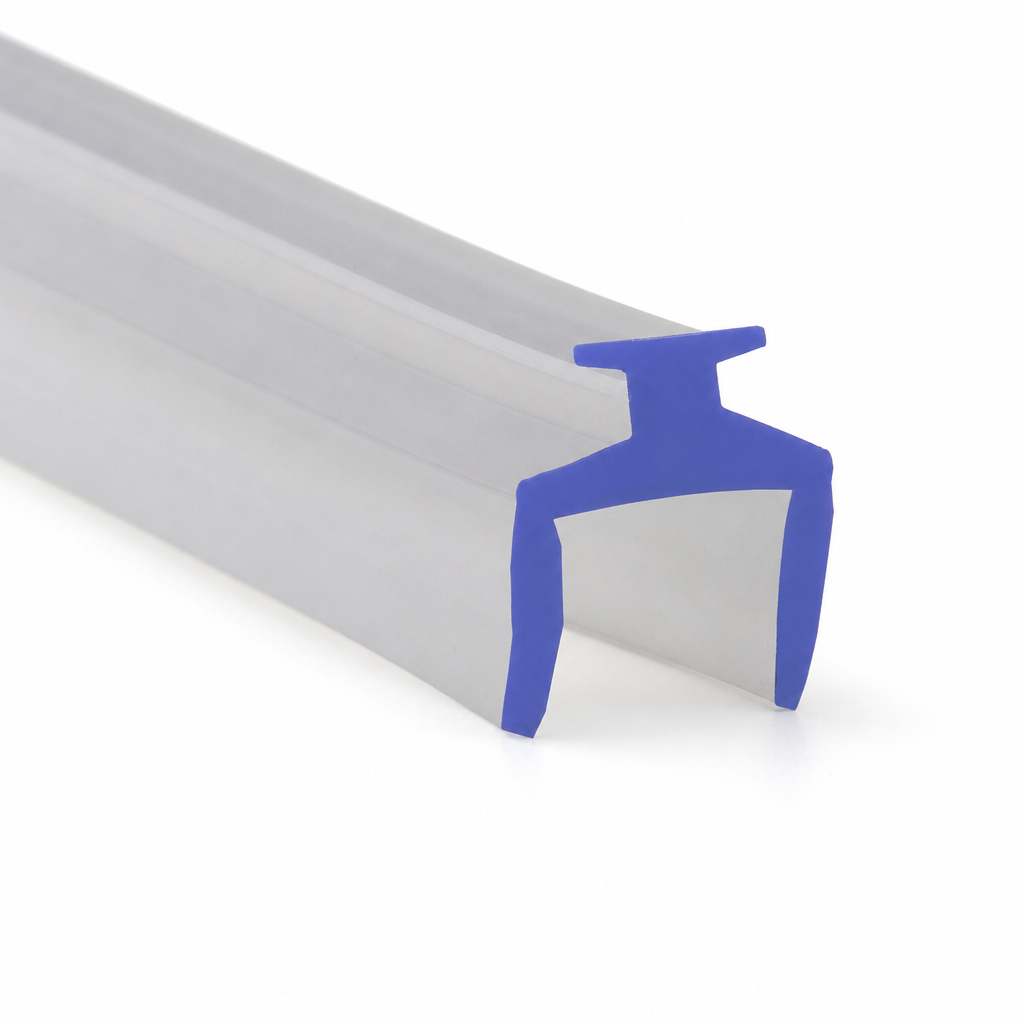 Bifold Channel T Shower Seal – 6.5mm Wide for 8-13mm Gap