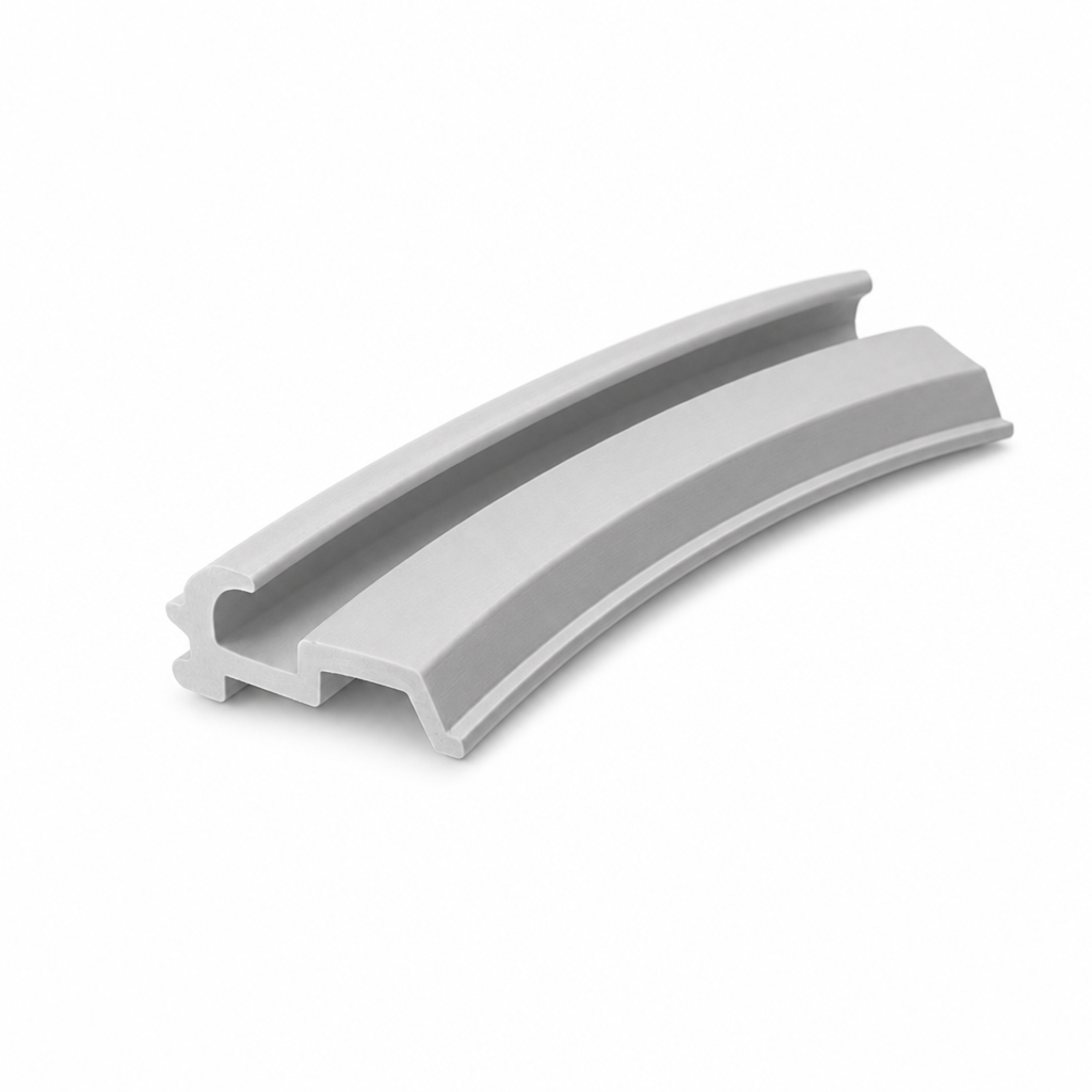 Light Grey Gutter Trim for Caravans – 50 Metre Coil