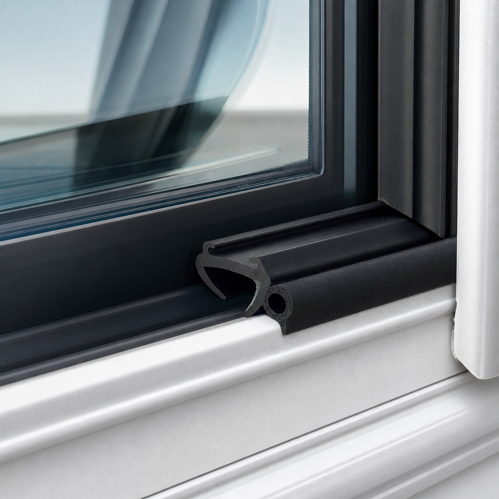 Caravan Window Seal 35mm Panel Thickness – 12mm Bulb – Per Metre