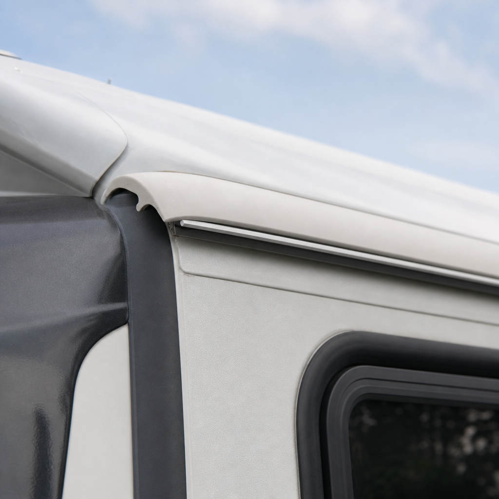 Awning Rail Infill Trim with Tail 27.7mm – 30 Metre Coil