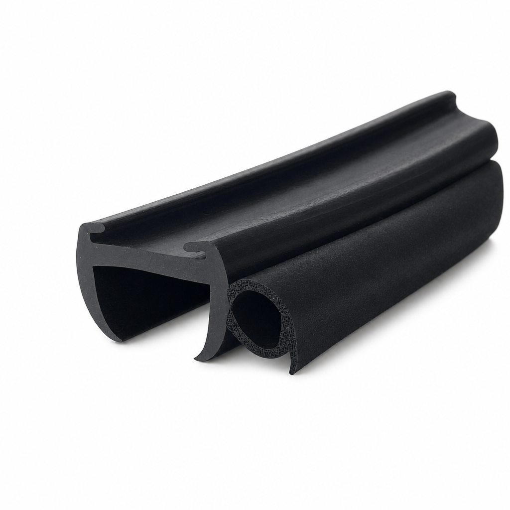 Caravan Window Rubber Seal 27mm Panel, 13mm Bulb – Per Metre